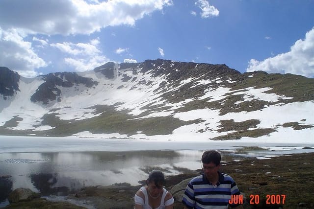 My first private tour. Yes Mount Evans can have fresh snow any month in the year.